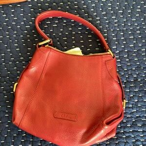 Cole Haan red leather bag